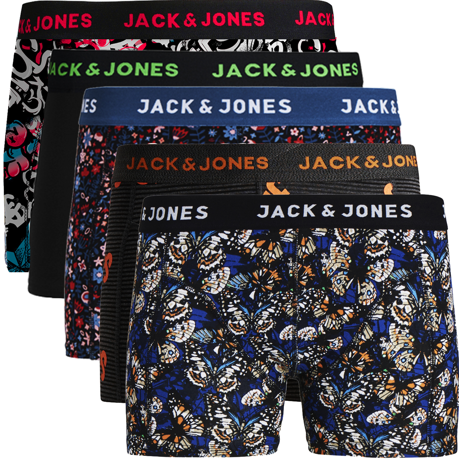 Jack Jones Boxershorts 5er Pack Herren Männer Short Unterhose Marken S M L XL XX eBay